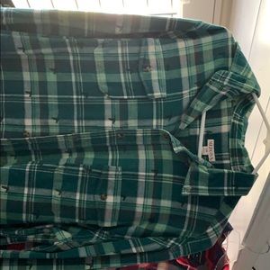 Merona Green Flannel